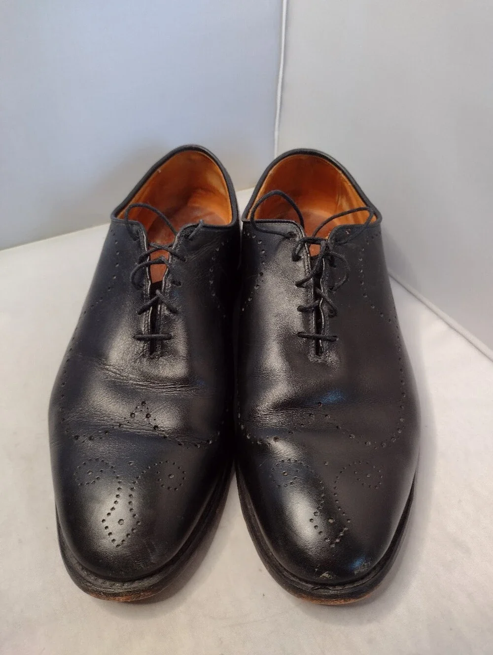 Allen Edmonds Fairfax Wingtip Oxford Men Shoes 10.5 EEE 3E Lace Up MM